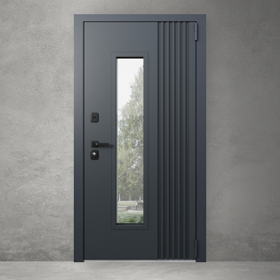 Входная металлическая дверь Termoplus Grey - White с терморазрывом