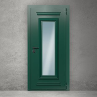 Termoplus Green (RAL 6028) / Grey - Входная дверь для частного дома