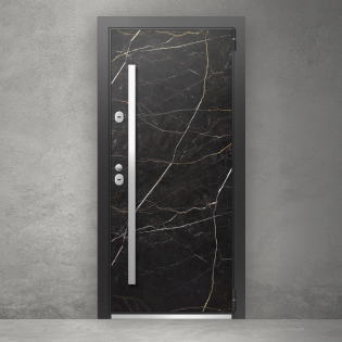 Входная термодверь Termowood Black (RAL 9005) для частного дома