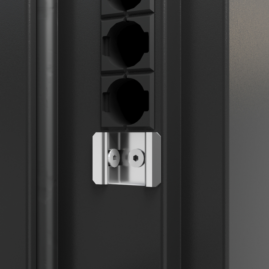 Входная металлическая дверь Termoplus Grey - White с терморазрывом Универсальная модель для частного дома: зеркальная вставка, теплоизоляция, 3 контура вид 14